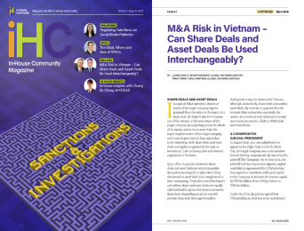 M&A Risk in Vietnam – Can share deals and asset deals be used interchangeably?