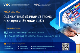 Khóa đào tạo "Quản lý thuế và pháp lý trong giao dịch xuất nhập khẩu"