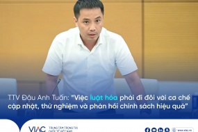 TTV Đậu Anh Tuấn: “Việc luật hóa phải đi đôi với cơ chế cập nhật, thử nghiệm và phản hồi chính sách hiệu quả”