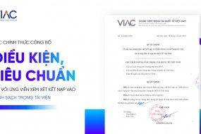 VIAC chính thức công bố Điều kiện, Tiêu chuẩn đối với Ứng viên xem xét kết nạp vào Danh sách Trọng tài viên