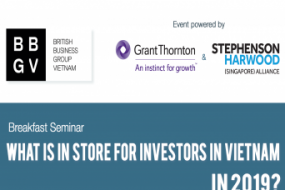 [HCMC] Breakfast Seminar - What is in store for Investors in Vietnam in 2019?