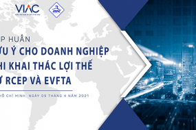 Lớp tập huấn "Lưu ý cho doanh nghiệp khi khai thác lợi thế từ RCEP và EVFTA"