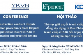Hội thảo Thủ tục giải quyết tranh chấp hợp đồng xây dựng từ Ban Phân xử (DAB) đến trọng tài và những bài học thực tiễn