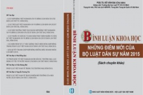 Ấn phẩm "Bình luận Khoa học Những điểm mới Bộ luật dân sự năm 2015"
