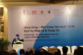 Hội thảo: Hồng Kông - trung tâm quốc tế về dịch vụ pháp lý và trọng tài
