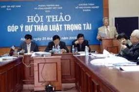 Hội thảo góp ý dự thảo luật trọng tài