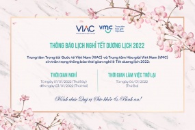 Thông báo nghỉ lễ Tết dương lịch năm 2022