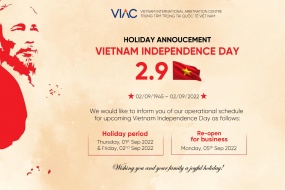 Holiday annoucement for Vietnam Independence Day 