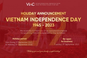 Holiday annoucement for Vietnam Independence Day 