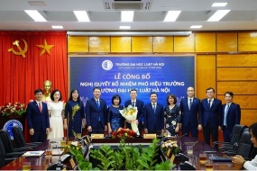PGS. TS., Trọng tài viên Nguyễn Bá Bình được bổ nhiệm giữ chức Phó Hiệu trưởng Trường Đại học Luật Hà Nội nhiệm kỳ 2024 - 2029.