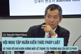 Hội nghị Tập huấn kiến thức pháp luật và tháo gỡ khó khăn vướng mắc về trọng tài thương mại của Bộ Tư pháp tại Thành phố Hà Nội