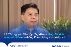 LS. TTV. Nguyễn Tiến Lập: "Dự kiến sửa Luật Thuế thu nhập cá nhân vào tháng 10 và những vấn đề đặt ra"