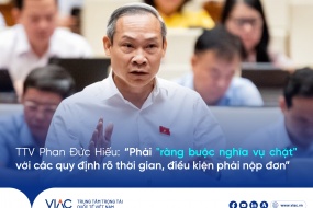 TTV Phan Đức Hiếu: “Phải "ràng buộc nghĩa vụ chặt" với các quy định rõ thời gian, điều kiện phải nộp đơn"