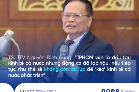 TS. TTV Nguyễn Đình Cung: “TPHCM vẫn là đầu tàu kinh tế cả nước nhưng động cơ đã lạc hậu, nếu tiếp tục như thế sẽ không còn đủ lực để ‘kéo’ kinh tế cả nước phát triển”