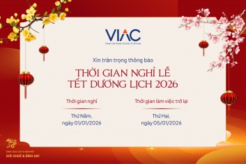 Thông báo Lịch nghỉ lễ Tết Dương lịch (01/01/2026)