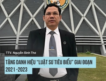 Tặng danh hiệu “Luật sư tiêu biểu” giai đoạn 2021 – 2023