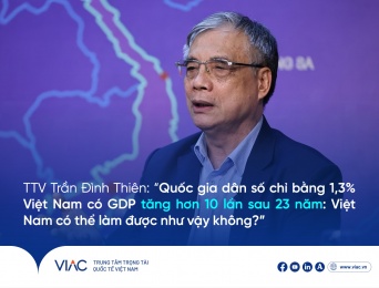 TTV Trần Đình Thiên: “Quốc gia dân số chỉ bằng 1,3% Việt Nam có GDP tăng hơn 10 lần sau 23 năm: Việt Nam có thể làm được như vậy không?”