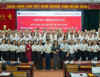 VIAC phối hợp với Ngân hàng Agribank tiếp tục tổ chức Chuỗi chương trình Đào tạo về Kỹ năng giải quyết tranh chấp trong lĩnh vực Tài chính Ngân hàng ngoài tòa án và thi hành án dân sự