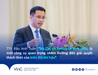 TTV Đậu Anh Tuấn: “Bộ Chỉ số Xanh cấp tỉnh (PGI) là một công cụ quan trọng nhằm hướng đến giải quyết thách thức của biến đổi khí hậu”