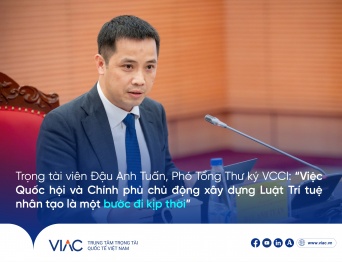 Trọng tài viên Đậu Anh Tuấn, Phó Tổng Thư ký VCCI: “Việc Quốc hội và Chính phủ chủ động xây dựng Luật Trí tuệ nhân tạo là một bước đi kịp thời, thể hiện tư duy kiến tạo thể chế, đón bắt xu thế công nghệ và khơi mở không gian đổi mới sáng tạo”