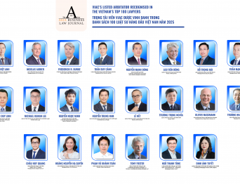 Trọng tài viên VIAC được vinh danh trong Danh sách 100 Luật sư hàng đầu Việt Nam năm 2025