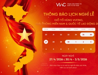 Thông báo lịch nghỉ lễ Giỗ Tổ Hùng Vương, Giải phóng miền Nam & Quốc tế Lao động 2026