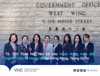 TS. Trịnh Hải Yến, Trọng tài viên Trung tâm Trọng tài Quốc tế Việt Nam (VIAC) có các hoạt động trao đổi nghiên cứu về trọng tài tại Hồng Kông, Trung Quốc