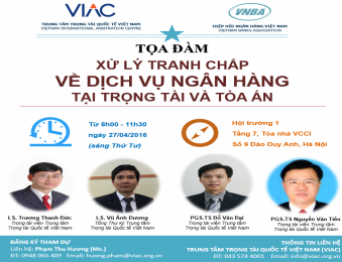 [Hà Nội] Tọa đàm Xử lý tranh chấp tín dụng tại tòa án và trọng tài