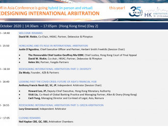 ADR in Asia Conference: Redesigning International Arbitration (Day 1 & 2)
