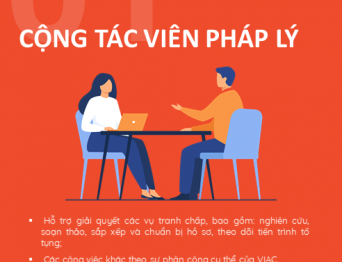 [2022] Tuyển dụng Cộng tác viên Pháp lý làm việc tại văn phòng TP. Hồ Chí Minh