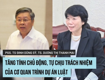 PGS.TS., Trọng tài viên Đinh Dũng Sỹ và TS., Trọng tài viên Dương Thị Thanh Mai: Tăng tính chủ động, tự chịu trách nhiệm của cơ quan trình dự án luật