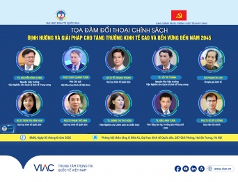 Trọng tài viên VIAC tham gia Tọa đàm đối thoại chính sách “Định hướng và Giải pháp cho Tăng trưởng kinh tế cao và bền vững đến năm 2045” của Đại học Kinh tế Quốc dân (NEU)