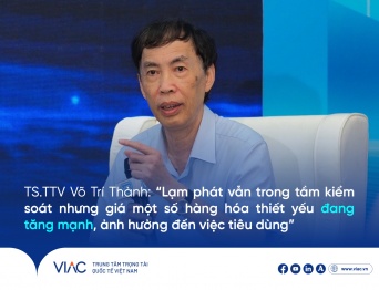 TS.TTV Võ Trí Thành: “Lạm phát vẫn trong tầm kiểm soát nhưng giá một số hàng hóa thiết yếu đang tăng mạnh, ảnh hưởng đến việc tiêu dùng” 
