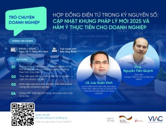 [Sự kiện hỗ trợ] Trò chuyện Doanh nghiệp – "Hợp đồng điện tử trong kỷ nguyên số: Cập nhật khung pháp lý mới 2025 và hàm ý thực tiễn cho doanh nghiệp”