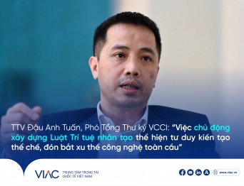 TTV Đậu Anh Tuấn, Phó Tổng Thư ký VCCI: “Việc chủ động xây dựng Luật Trí tuệ nhân tạo thể hiện tư duy kiến tạo thể chế, đón bắt xu thế công nghệ toàn cầu”