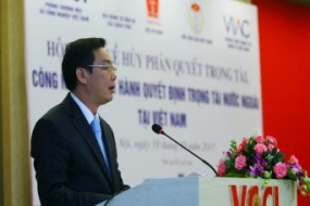Hội thảo về việc hủy phán quyết trọng tài, công nhận và thi hành quyết định trọng tài nước ngoài tại Việt Nam