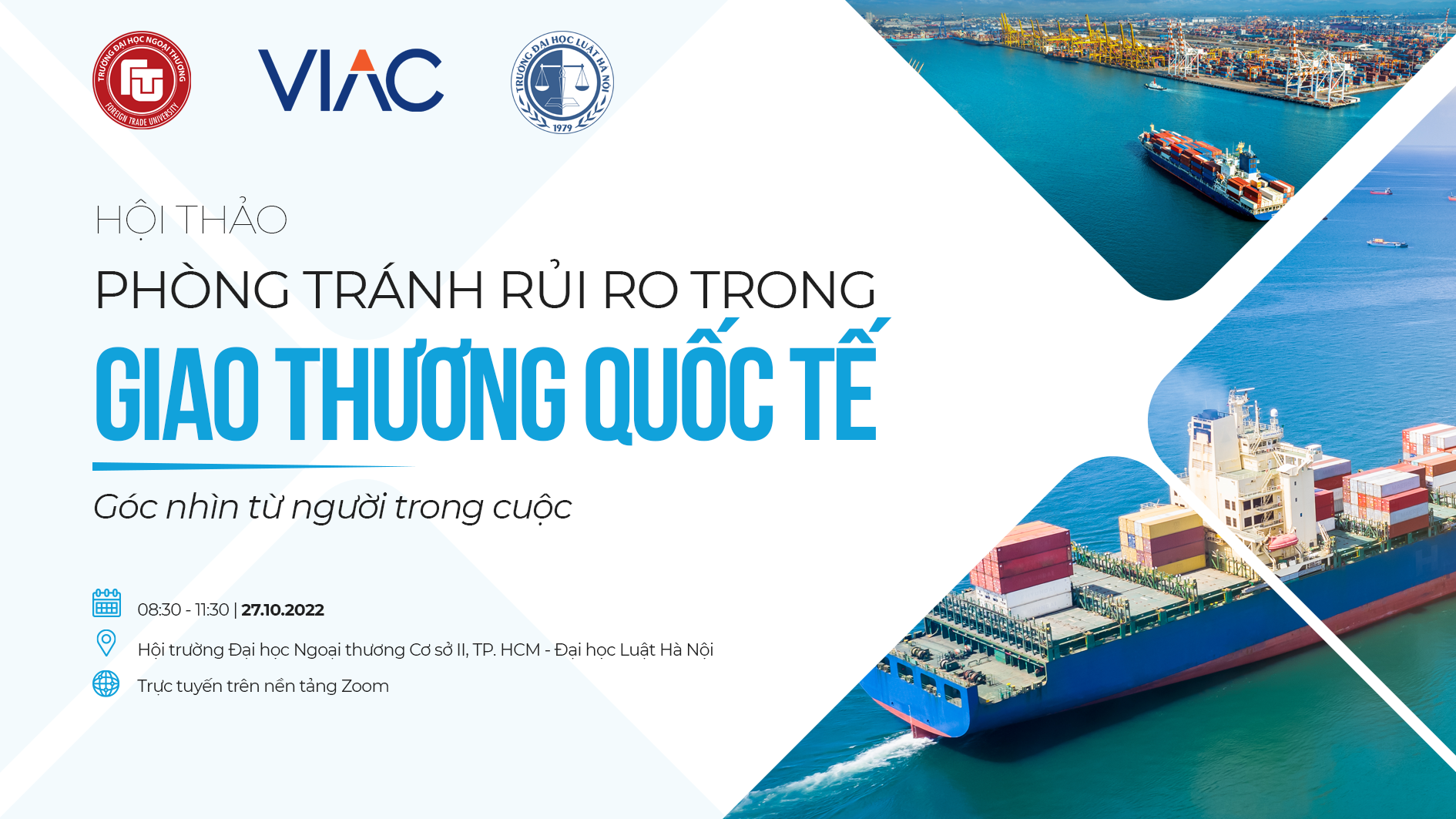Hội thảo “Phòng tránh rủi ro trong giao thương quốc tế - Góc nhìn từ người trong cuộc”