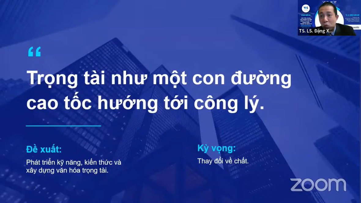 "Trọng tài như một con đường cao tốc hướng tới công lý" - TS. Đặng Xuân Hợp